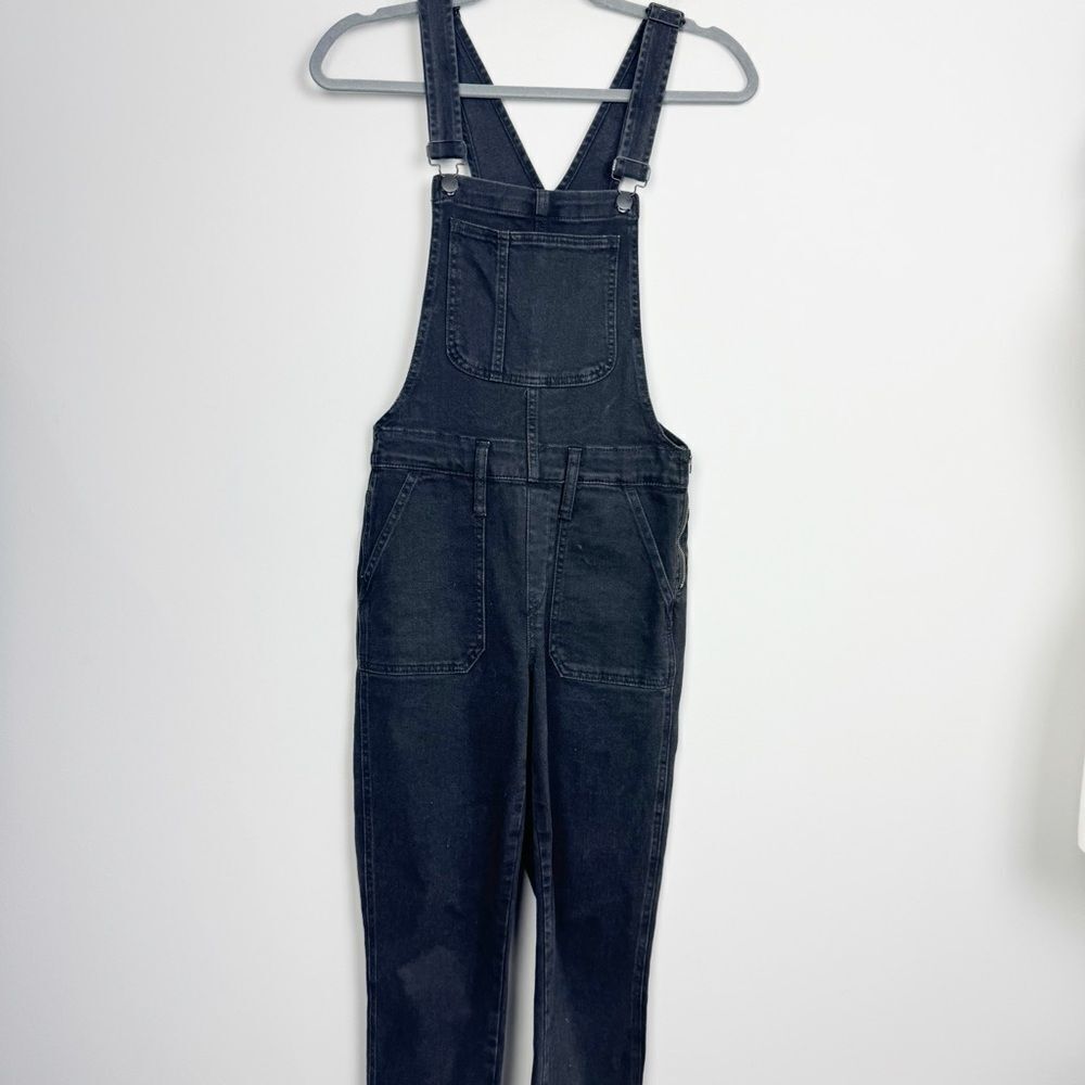 MADEWELL | Black Denim Jean Overalls Full Length Skinny Cut Women’s Size Small - Picture 3 of 14
